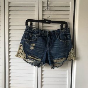 Free people denim shorts